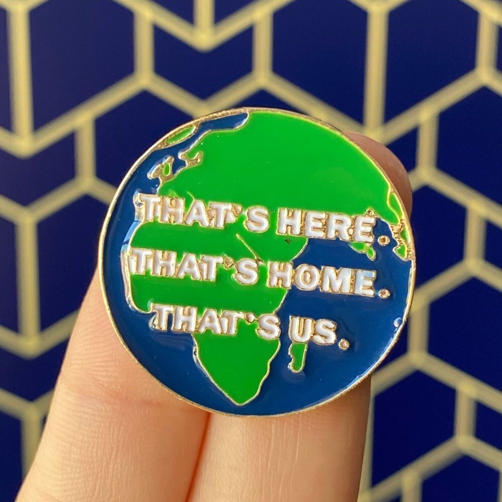 Earth is Home Enamel Pin/ Brooch Lapel